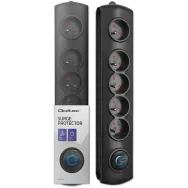 Listwa antyprzepięciowa zasilająca Qoltec 50269 - 5 gniazd, 1,8 m, Czarna