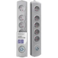 Listwa antyprzepięciowa zasilająca Qoltec 50270 - 5 gniazd, 1,8 m, Czarna