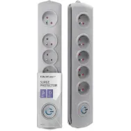 Listwa antyprzepięciowa zasilająca Qoltec 50270 - 5 gniazd, 1,8 m, Czarna