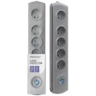 Listwa antyprzepięciowa zasilająca Qoltec 50272 - 5 gniazd, 3 m, Szara