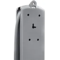 Listwa antyprzepięciowa zasilająca Qoltec 50272 - 5 gniazd, 3 m, Szara