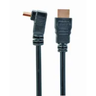 Kabel Gembird HDMI 2.0 CC-HDMI490-6 - 1 m, 4K 60Hz, 3D, Kątowa wtyczka, Czarny