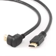 Kabel Gembird HDMI 2.0 CC-HDMI490-6 - 1 m, 4K 60Hz, 3D, Kątowa wtyczka, Czarny