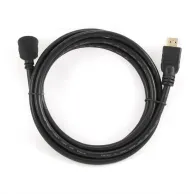 Kabel Gembird HDMI 2.0 CC-HDMI490-6 - 1 m, 4K 60Hz, 3D, Kątowa wtyczka, Czarny