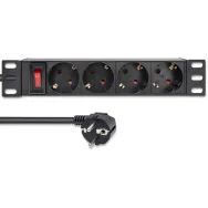 Listwa zasilająca Rack 10" PDU Qoltec 54603 - 1U, 16A, 4xSCHUKO, 1,8m