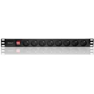 Listwa zasilająca Rack 19" PDU Qoltec 54471 - 1U, 16A, 8xFRENCH, 2m