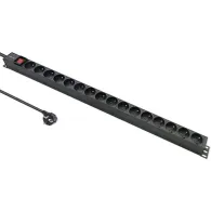 Listwa zasilająca Rack 19" PDU Qoltec 54604 - 1U, 16A, 16xFRENCH, 1,8m