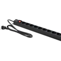 Listwa zasilająca Rack 19" PDU Qoltec 54604 - 1U, 16A, 16xFRENCH, 1,8m