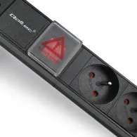 Listwa zasilająca Rack 19" PDU Qoltec 54604 - 1U, 16A, 16xFRENCH, 1,8m