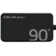 Ładowarka sieciowa Qoltec 65W GaN Super Fast Slim PD 52422 - 5-20V/ 4.5A/ USB-C 3.1/ Czarna