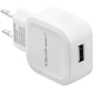 Ładowarka sieciowa Qoltec USB-A 50193 - 1x USB-A, 12W, 5V, 2.4A, Biała