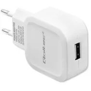 Ładowarka sieciowa Qoltec USB-A 50193 - 1x USB-A, 12W, 5V, 2.4A, Biała