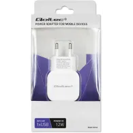Ładowarka sieciowa Qoltec USB-A 50193 - 1x USB-A, 12W, 5V, 2.4A, Biała