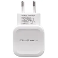 Ładowarka sieciowa Qoltec USB-A 50193 - 1x USB-A, 12W, 5V, 2.4A, Biała