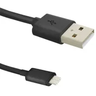Ładowarka sieciowa Qoltec USB 50184 - 12W, 5V, 2.4A, USB-A, Kabel USB-A do USB-C, Czarna