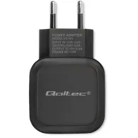 Ładowarka sieciowa Qoltec USB 50191 - 17W, 5V, 3.4A, 3x USB-A, Czarna