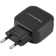 Ładowarka sieciowa Qoltec 50185 - 12W, 5V, 2.4A, 2x USB-A, Czarna