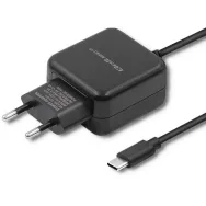 Ładowarka sieciowa Qoltec USB-C 50197 - 12W, 5V, 2,4A, USB-C, Czarna