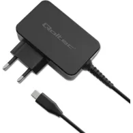 Ładowarka sieciowa Qoltec GaN POWER PRO 52385 - 45W, 1x USB-C, 5-20V, 2.25-3A, Czarna
