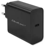 Ładowarka sieciowa Qoltec Super Quick PD 52379 - 1x USB-C, 65W, 5-20V, 3-3.25A, Czarna