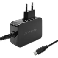 Ładowarka sieciowa Qoltec GaN POWER PRO 52386 - 1x USB-C, 65W, 5-20V, 3-3.25A, Czarna