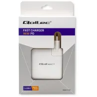 Ładowarka sieciowa Qoltec FAST 96W 51709 - 5-20V, 3-4.7A, USB-C PD, Biała