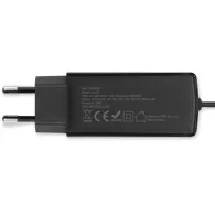 Ładowarka sieciowa Qoltec 90W GaN Super Fast 52420 - 5-20V, 3-4.5A, USB-C 3.1, Czarna