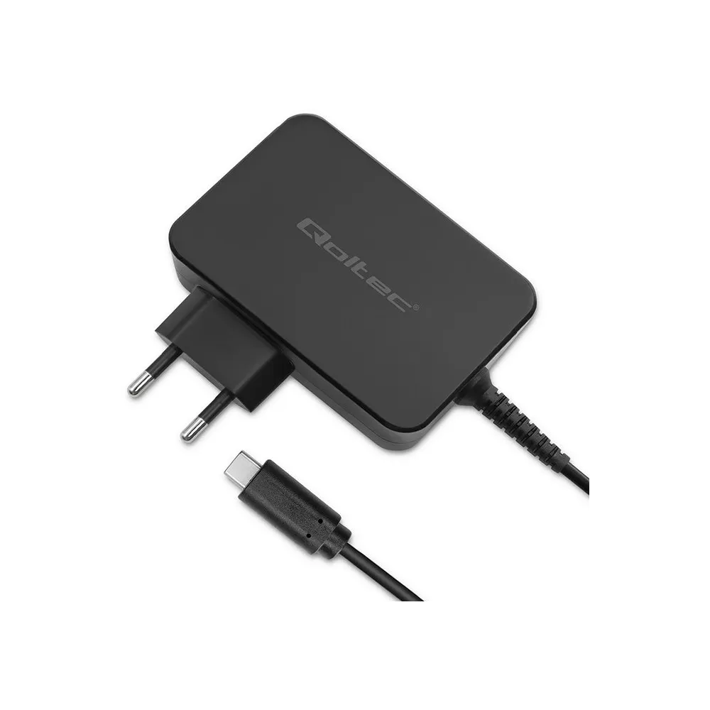 Szybka Ładowarka Qoltec PD 120W Turbo 52389 - 5-28V, 3-4.5A, USB-C, Czarna