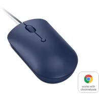 Mysz przewodowa Lenovo 540 USB-C Wired Compact Mouse GY51D20878 - 2400 DPI, Niebieska