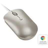 Mysz przewodowa Lenovo 540 USB-C Wired Compact Mouse GY51D20879 - 2400 DPI, Piaskowa