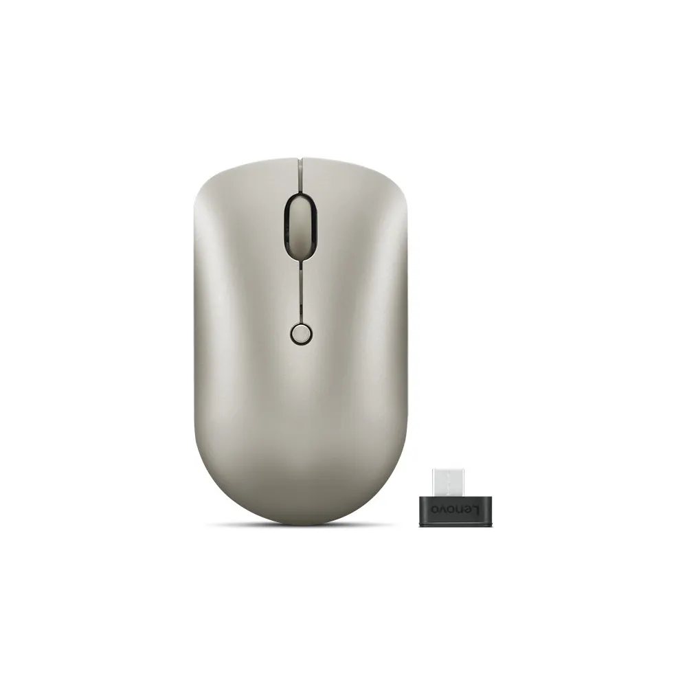 Mysz bezprzewodowa Lenovo 540 USB-C Wireless Compact Mouse GY51D20873 - 2400 DPI, Piaskowa