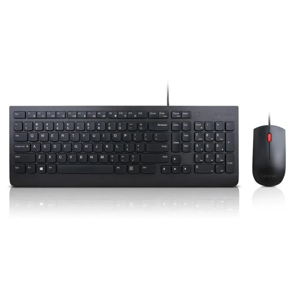 Zestaw klawiatury i myszy Lenovo Essential Wired Keyboard and Mouse Combo 4X30L79909 - Czarny