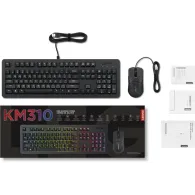 Zestaw klawiatury i myszy Lenovo Legion KM310 RGB Gaming Combo Keyboard and Mouse GX31N91913 - US English, Czarny