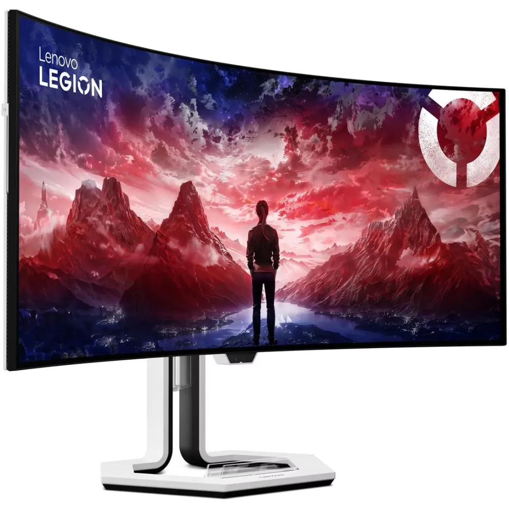Monitor Lenovo Legion Pro 34WD-10 67C9UAC1EU - 34"/3440x1440 (UWQHD)/240Hz/21:9/zakrzywiony/OLED/FreeSync/0,03 ms/USB-C/Czarno-białe - zdjęcie