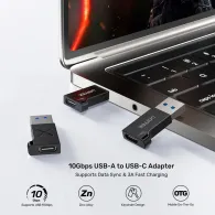 Adapter Unitek USB-C/USB-A A1049ABK01, USB 3.2 Gen 2, 10Gbps, Czarny | Sklep ITnes.pl, IT for BUSINESS