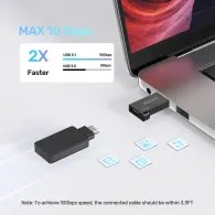 Adapter Unitek USB-C/USB-A A1049ABK01, USB 3.2 Gen 2, 10Gbps, Czarny | Sklep ITnes.pl, IT for BUSINESS