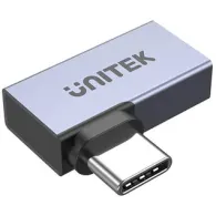 Adapter kątowy Unitek USB-C na USB-C A1040GY01, USB4, 40Gbps, 240W, Szary | Sklep ITnes.pl, IT for BUSINESS