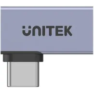 Adapter kątowy Unitek USB-C na USB-C A1040GY01, USB4, 40Gbps, 240W, Szary | Sklep ITnes.pl, IT for BUSINESS