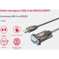 Adapter Unitek USB-A na RS232 (DB9F) Y-1105D01, USB 2.0, DB9F, Szary | Sklep ITnes.pl, IT for BUSINESS