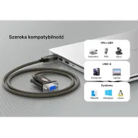 Adapter Unitek USB-A na RS232 (DB9F) Y-1105D01, USB 2.0, DB9F, Szary | Sklep ITnes.pl, IT for BUSINESS