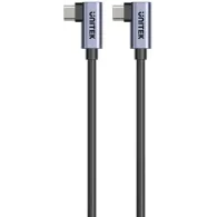 Kabel kątowy Unitek USB-C 100W PD (M/M) C14147ABK01-0.5M, 0,5 m, USB 2.0, Czarny | Sklep ITnes.pl, IT for BUSINESS