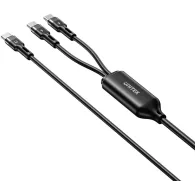 Kabel Unitek 2w1 USB-C PD 100W C14146ABK01-1.8M, 1,8 m, PD 100W, Czarny | Sklep ITnes.pl, IT for BUSINESS