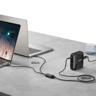 Kabel Unitek 2w1 USB-C PD 100W C14146ABK01-1.8M, 1,8 m, PD 100W, Czarny | Sklep ITnes.pl, IT for BUSINESS