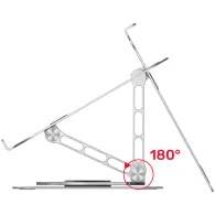 Podstawka regulowana obrotowa pod laptopa Unitek OT180SL01 - Szara