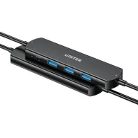 Przełącznik KVM Unitek USB 10Gbps KVM Hub U1344ABK01 - 2 urządzenia, 3x USB-A, Czarny
