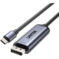 Kabel dwukierunkowy Unitek USB-C do DisplayPort V1423DGY01, 1,8m, 8K 60Hz, Czarny | Sklep ITnes.pl, IT for BUSINESS
