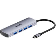 Hub USB Unitek uHUB Q4 4-in-1 USB-C H1112EGY01 - 4x USB-A 3.2 Gen 2, Szary