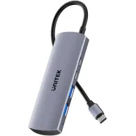 Hub USB Unitek uHUB Q4 4-in-1 USB-C H1112DGY01 - 2x USB-C 3.2 Gen 2, 2x USB-A, Szary