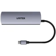 Hub USB Unitek uHUB Q4 4-in-1 USB-C H1112DGY01 - 2x USB-C 3.2 Gen 2, 2x USB-A, Szary