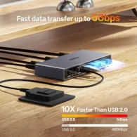 Przełącznik KVM Unitek 5Gbps DisplayPort KVM Switch V1310AGY01-EU - 48K 60Hz, USB 3.0, DisplayPort